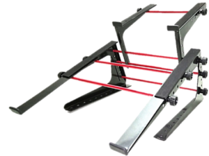 Soporte de controlador DJ y laptop